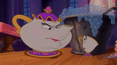 Chip Tells Mrs. Potts That There's A Girl In The Castle - Beauty And ...