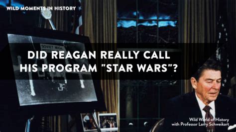 Did Reagan Really Call His Program "Star Wars"?