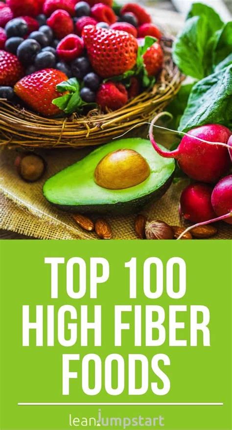 100 Top High-fiber Foods You Should Eat | High fiber foods list, Fiber foods list, High fiber foods