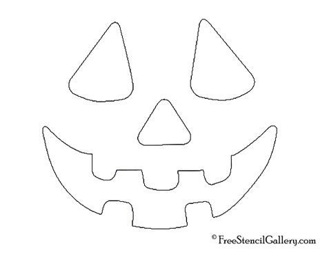 Jack-O-Lantern Face 04 | Free Stencil Gallery