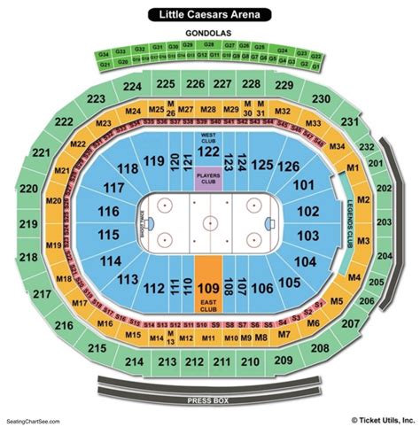 Little Caesars Arena Seating Chart | Seating Charts & Tickets