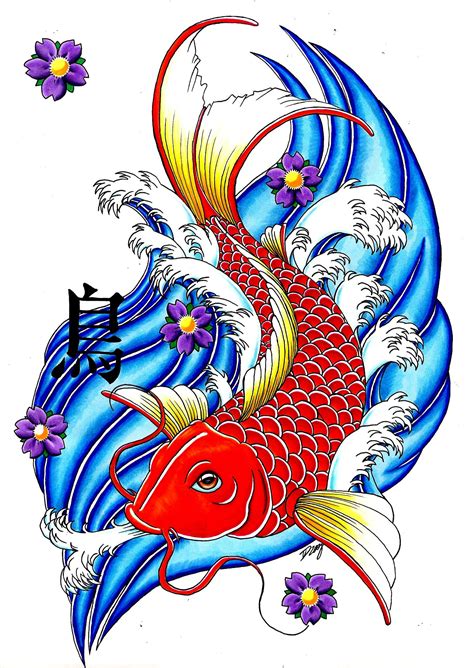 tattoopins.com | Koi tattoo design, Koi kunst, Koi malerei