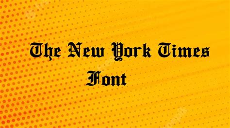 The New York Times Font | Dafont Online