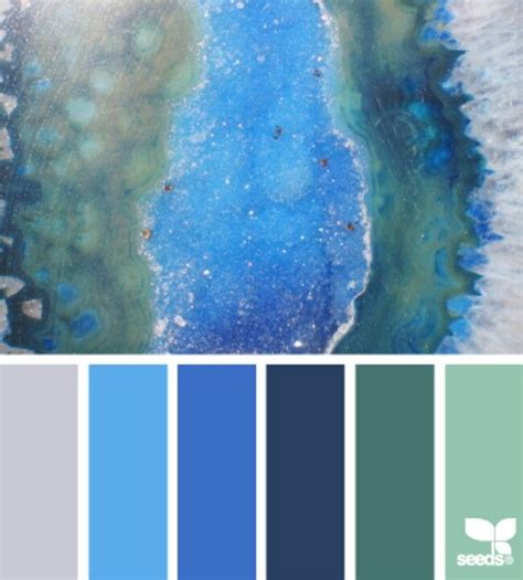 Mineral blues | Esquema de colores, Paletas de colores, Colores de pintura