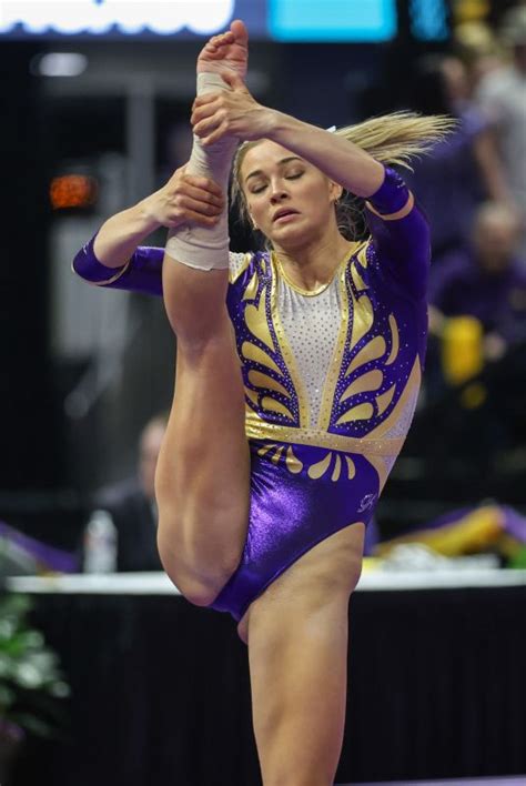 LIVVY DUNNE at Kentucky v LSU Gymnastics Meet in Baton Rouge 01/19/2024 ...