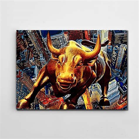 Wall Street Bull Canvas - Motivational Wall Art| MusaArtGallery™