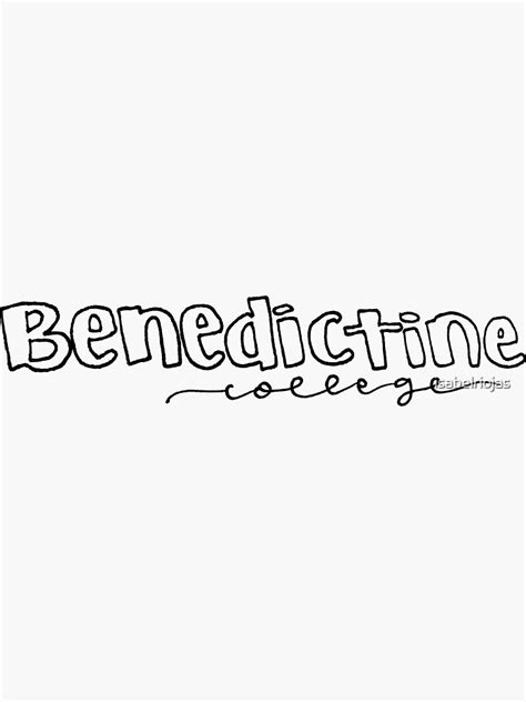 "Benedictine College" Sticker for Sale by isabelriojas | Redbubble