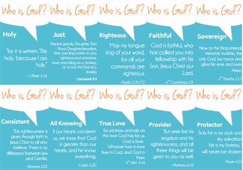 God's Attributes Cards {Free Printable} - MISSIONAL WOMEN