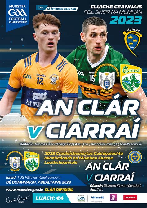 2023 Munster Senior Football Championship Final – Kerry 5-14 Clare 0-15 - Munster GAA