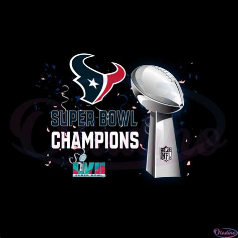 Houston Texans Super Bowl Lvii 2023 Champions Png Designs