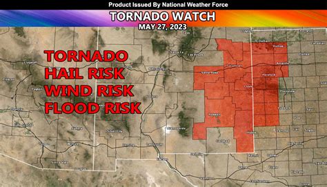 Tornado Watch Issued for Eastern New Mexico and Western Texas Today ...