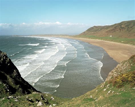 Rhossili Beach Photograph by Michael Marten/science Photo Library - Fine Art America