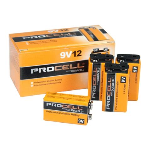 Duracell Procell 9V Battery 12 Pack - PC1604