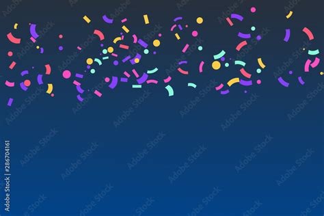 Confetti colorful party background vector.Birthday confetti background design Stock Vector ...