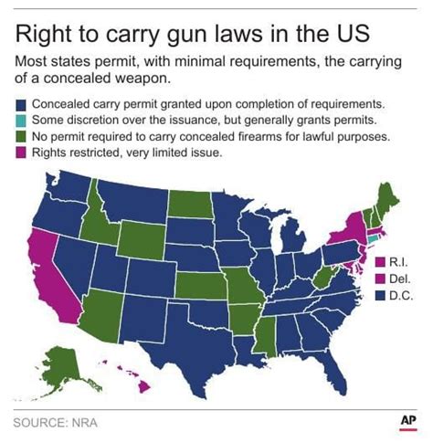 Right To Carry States Map