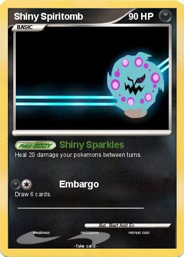 Pokémon Shiny Spiritomb 4 4 - Shiny Sparkles - My Pokemon Card