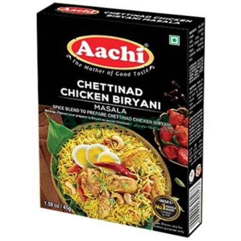 Buy Aachi Chettinad Chicken Biryani Masala 1.59 Oz | Quicklly Indian Grocery Nationwide - Quicklly