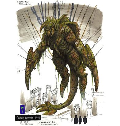 Godzilla Final Wars concept art (2004) | Godzilla, Concept art, Monster design