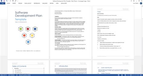 Software Development Plan Template (MS Word) – Templates, Forms, Checklists for MS Office and ...