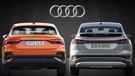 New Audi Q4 Sportback e-tron vs Q3 Sportback | Visual Comparison - YouTube