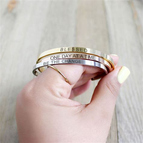 Motivational Words | Inspirational bracelets, Bracelet quotes, Motivational jewelry