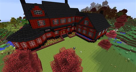 Red and black Minecraft mansion 2 by BlueEyes9 on DeviantArt