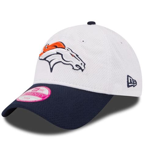 Women's New Era White Denver Broncos Lightly Structured Training Camp ...