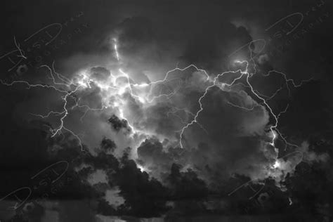 Fine Art Photo Print Black and White Lightning Thunderstorm Ball of Lighting Picture Choose ...