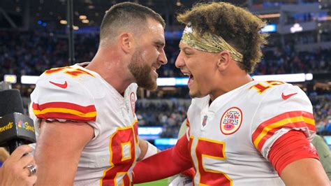 Mahomes and Kelce combine as Chiefs sink Chargers - American Football ...