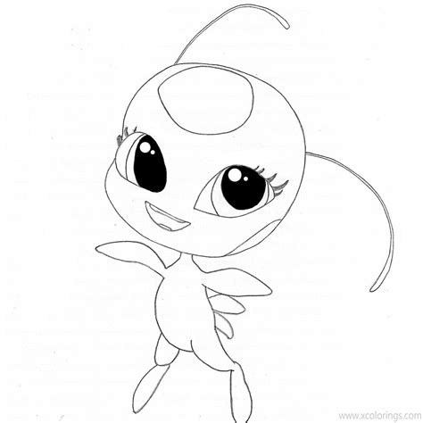 Tikki From Miraculous Ladybug And Cat Noir Coloring Pages | Images and Photos finder