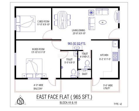 700 Sq Ft House Plans East Facing