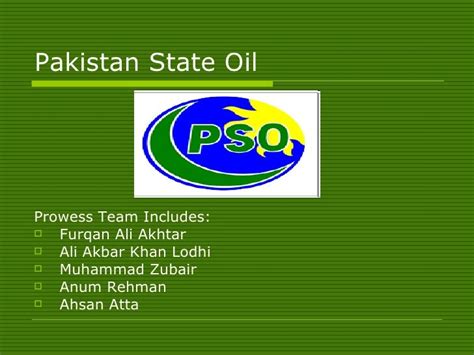 Pakistan State Oil Presentation