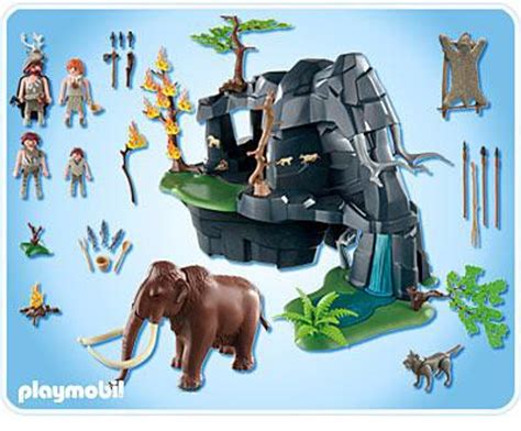 Playmobil Stone Age Cave with Mammoth Set 5100 - ToyWiz