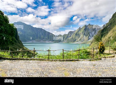 Crater Lake: Overlook near crater of Mount Pinatubo, featuring a large ...