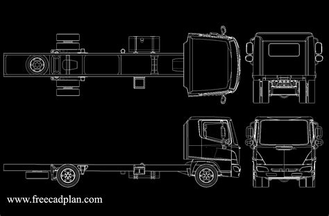 HINO 500 FD 1126 BLOC CAO DWG Dessin dans Autocad - free cad plan