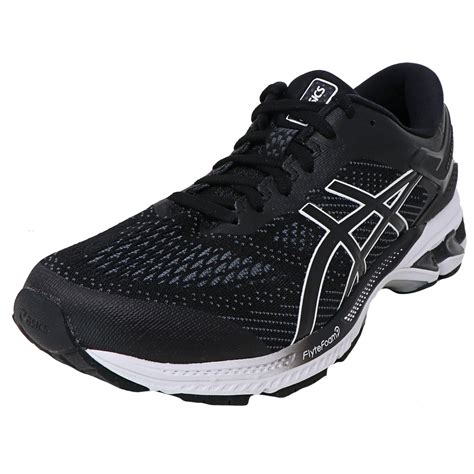 ASICS - Asics Women's Gel-Kayano 26 Black / White Ankle-High Running ...