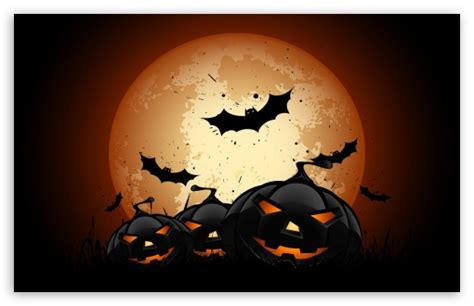 Scary Halloween Pumpkins Ultra HD Wallpaper for 4K UHD TV & Desktop ...