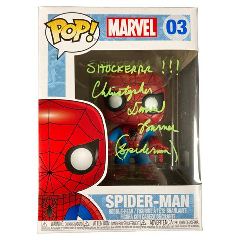 Christopher Daniel Barnes Signed Funko POP Marvel Spider-Man Autograph – Zobie Productions