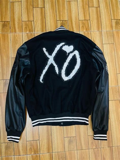 Handmade the Weeknd XO Varsity Wool Black Jacket - Etsy