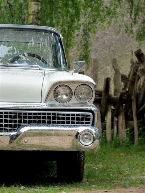 Free Images : white, retro, metal, auto, nostalgia, old car, spotlight, grille, motor vehicle ...