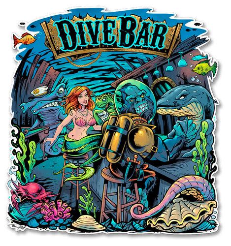 Dive Bar Metal Sign 16 x 14 Inches