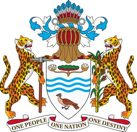 Coat of arms of Guyana - Wikipedia | Coat of arms, Guyana flag, National symbols