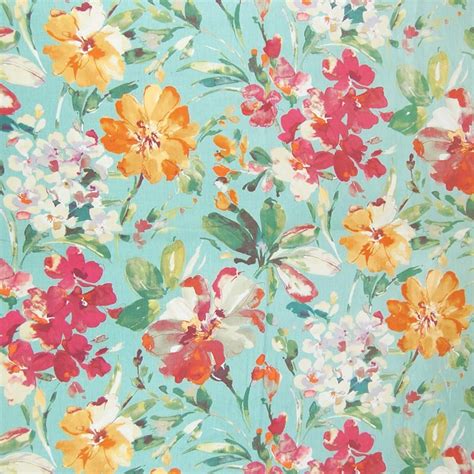 Amazing turquoise floral home fabric by Greenhouse. Item A8369-TURQUOISE. Fast, free shippin ...