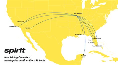 Huge Growth: Spirit Airlines Adds New Routes From St. Louis And Louisville - Simple Flying