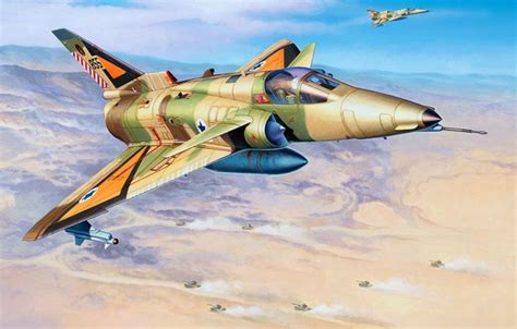 Wallpaper Israeli air force, Kfir C.2, Israel Aerospace Industries ...