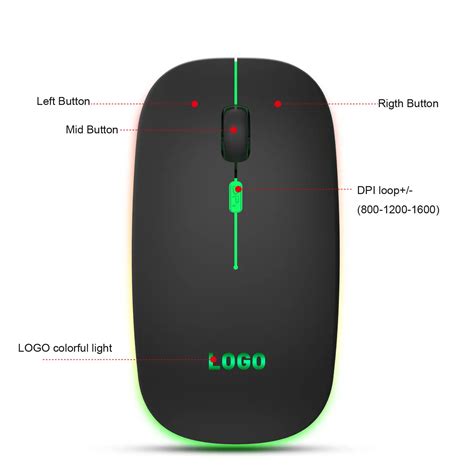 Rechargeable Lithium Battery 2.4GHz Mouse Gamer Wireless Products from ...