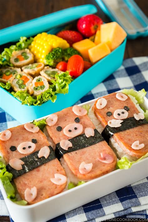 Piggy Spam Musubi Bento (Video) • Just One Cookbook