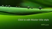 Free Green Leaf PPT Template - Free PowerPoint Templates