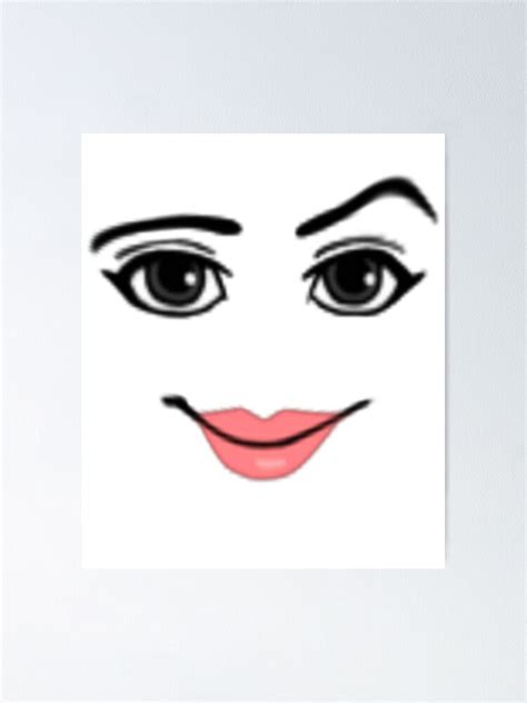 "woman face roblox" Poster for Sale by CoreyArms | Redbubble