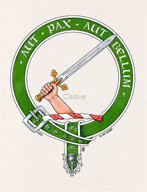 "Clan Gunn Scottish Crest" by Cleave | Redbubble